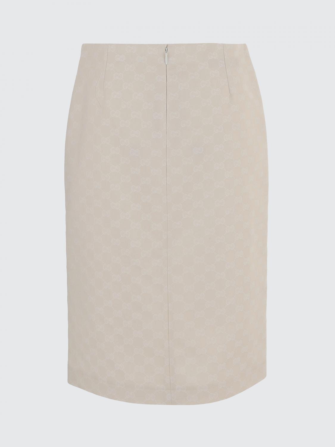 Gucci Skirt Woman Beige GUCCI