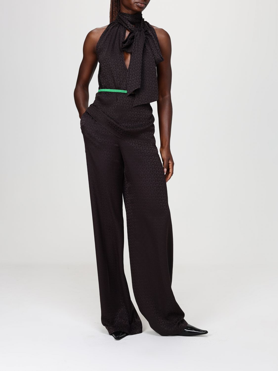 Gucci Pants Woman Brown GUCCI