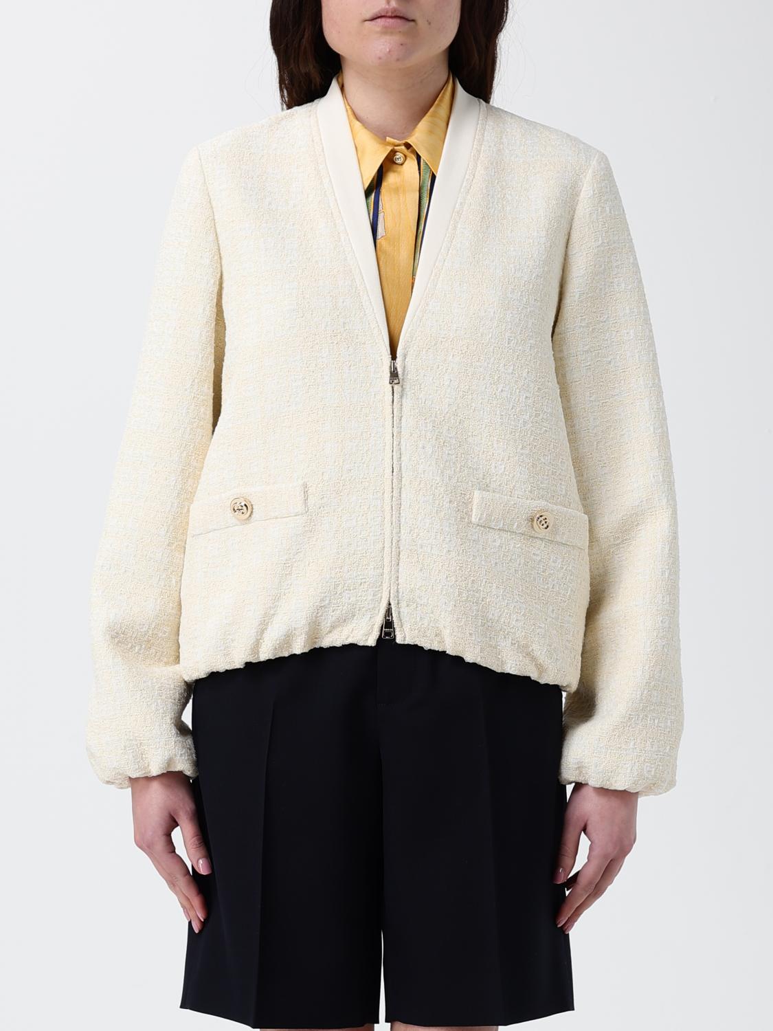 Gucci Jacket Woman Beige GUCCI