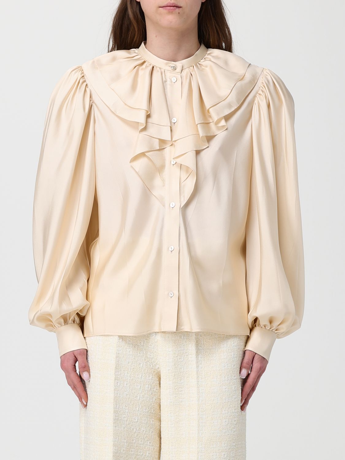 Gucci Shirt Woman Beige GUCCI