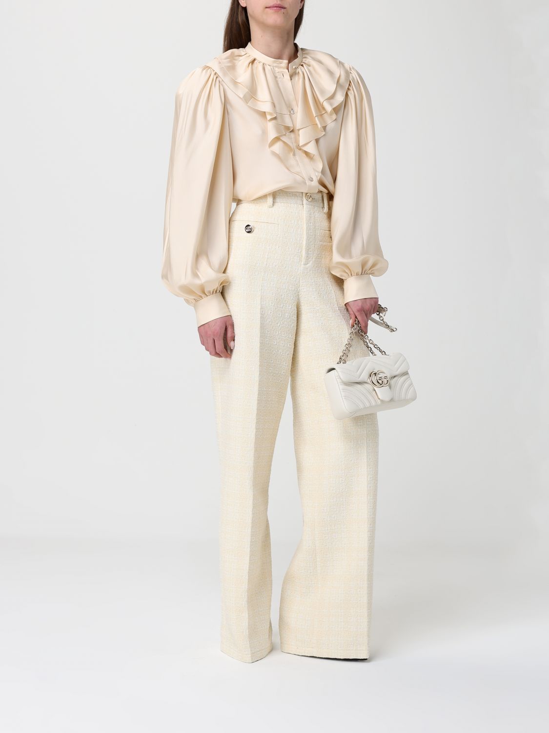 Gucci Shirt Woman Beige GUCCI