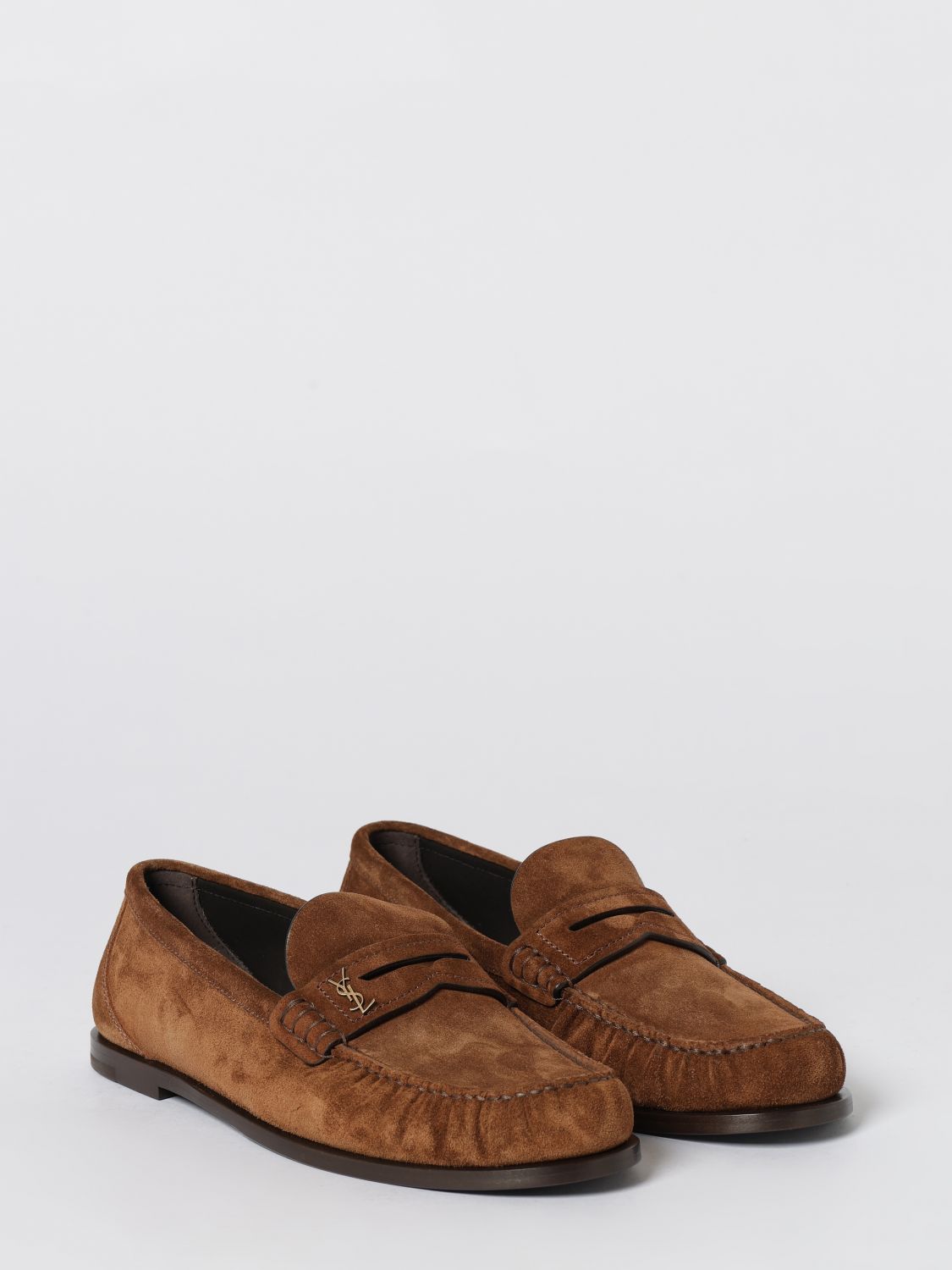 Saint Laurent Loafers Men Brown SAINT LAURENT