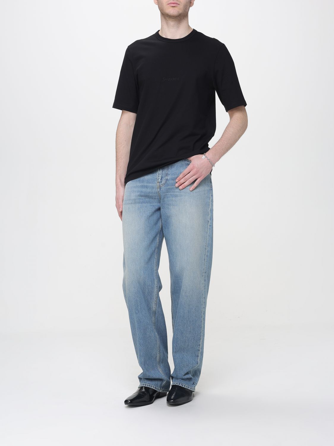 Saint Laurent T-Shirt Men Black SAINT LAURENT