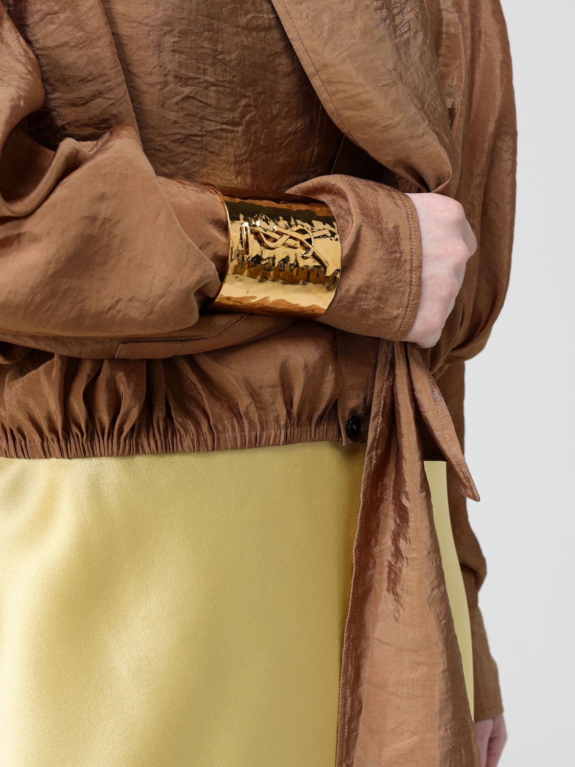 Saint Laurent Cassandre Brass Bracelet SAINT LAURENT