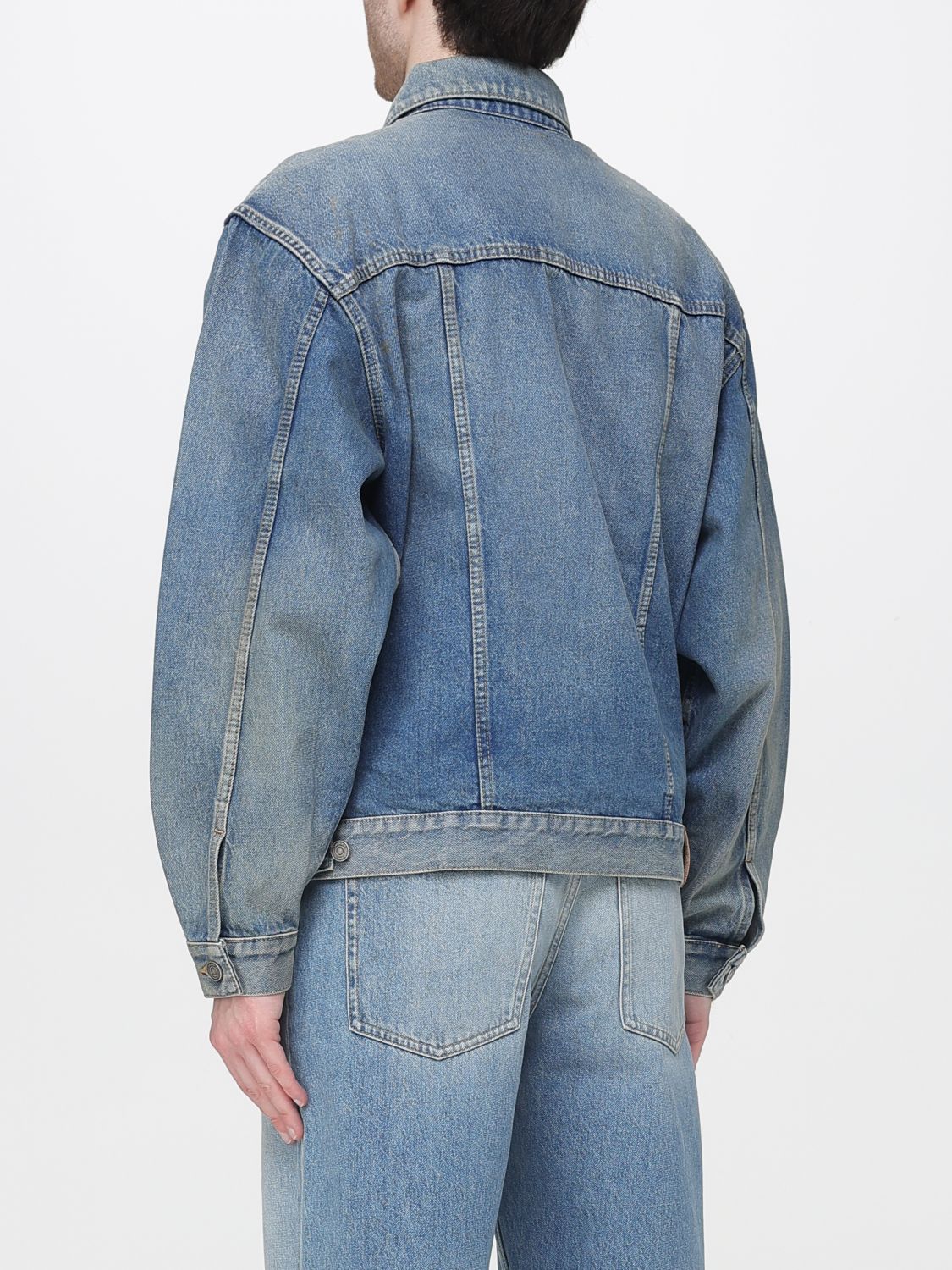 Saint Laurent Jacket Men Blue