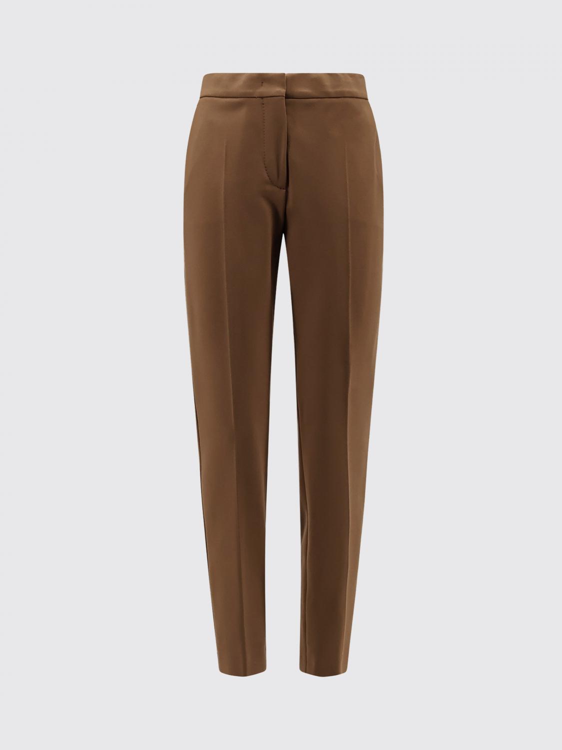 Max Mara Pants Woman Brown MAX MARA