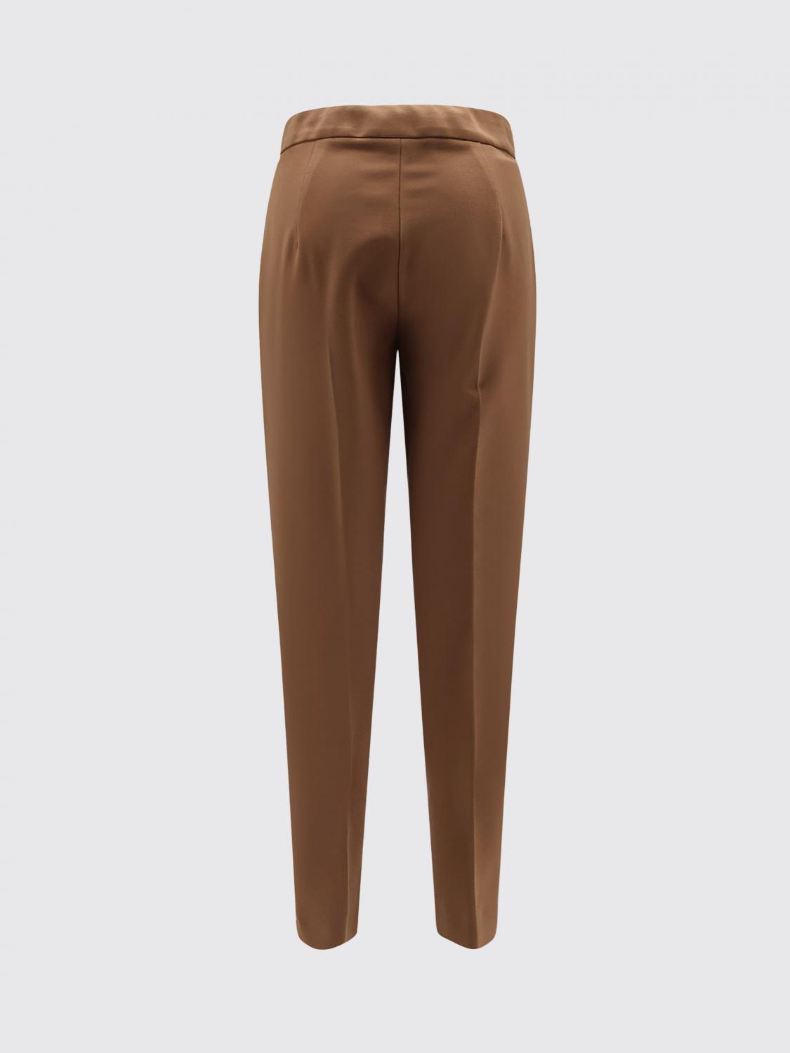 Max Mara Pants Woman Brown MAX MARA