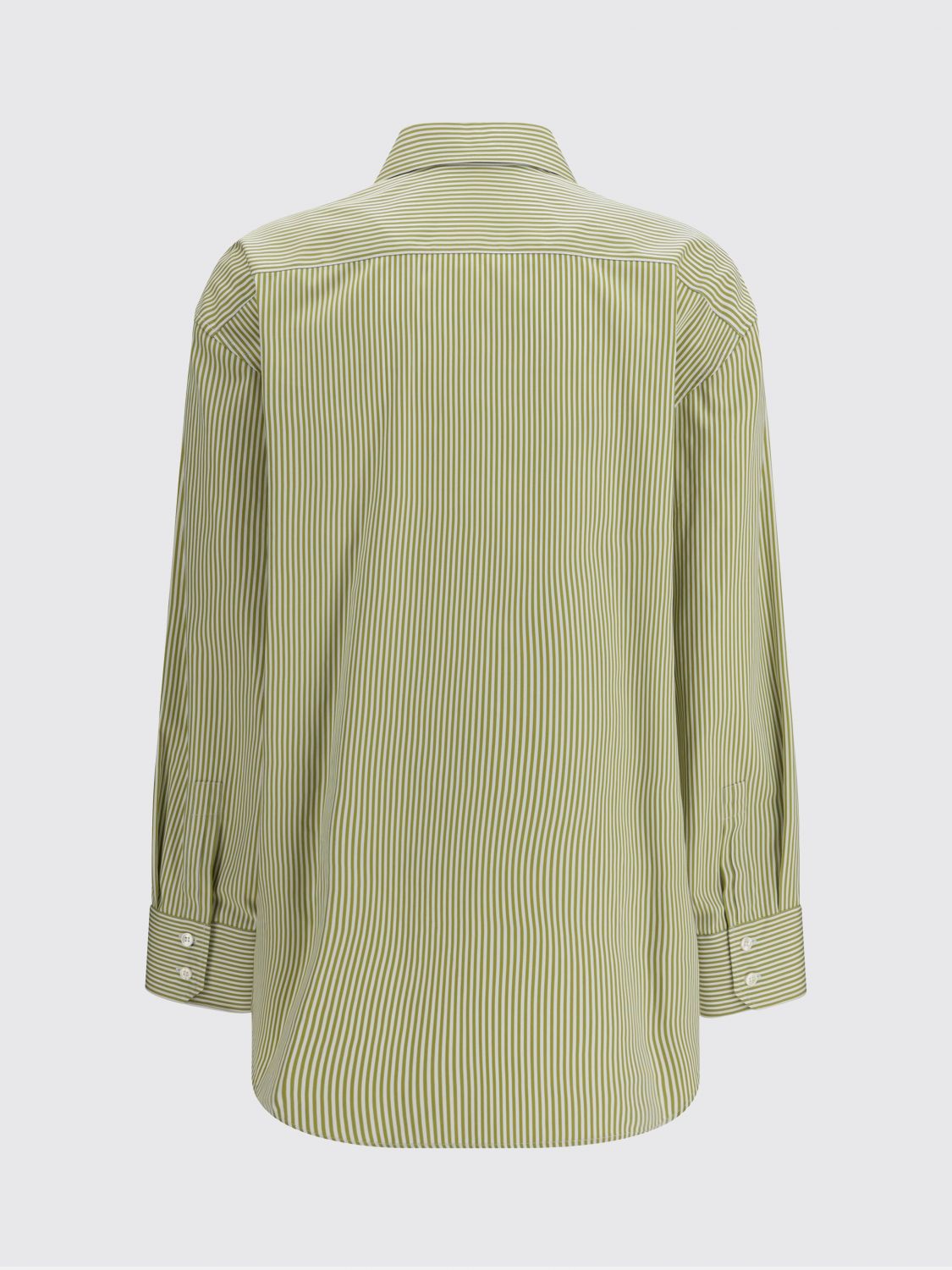 Saint Laurent Shirt Woman Kaki SAINT LAURENT