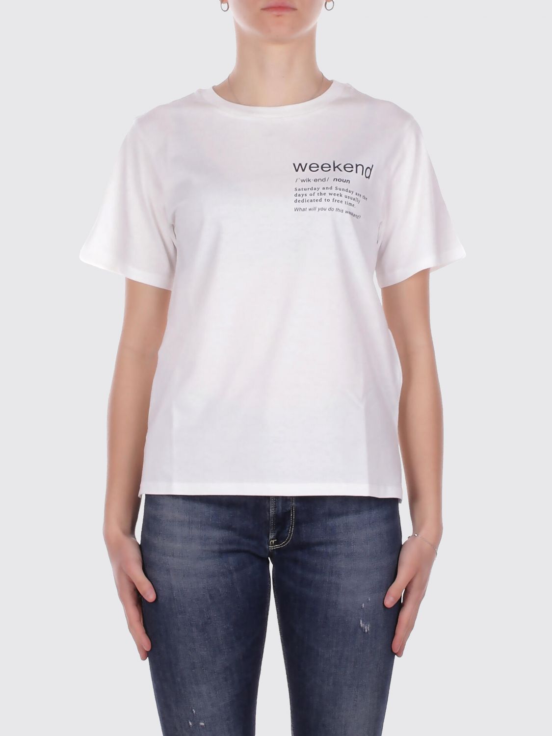 Weekend Max Mara T-Shirt Woman White 2 WEEKEND MAX MARA
