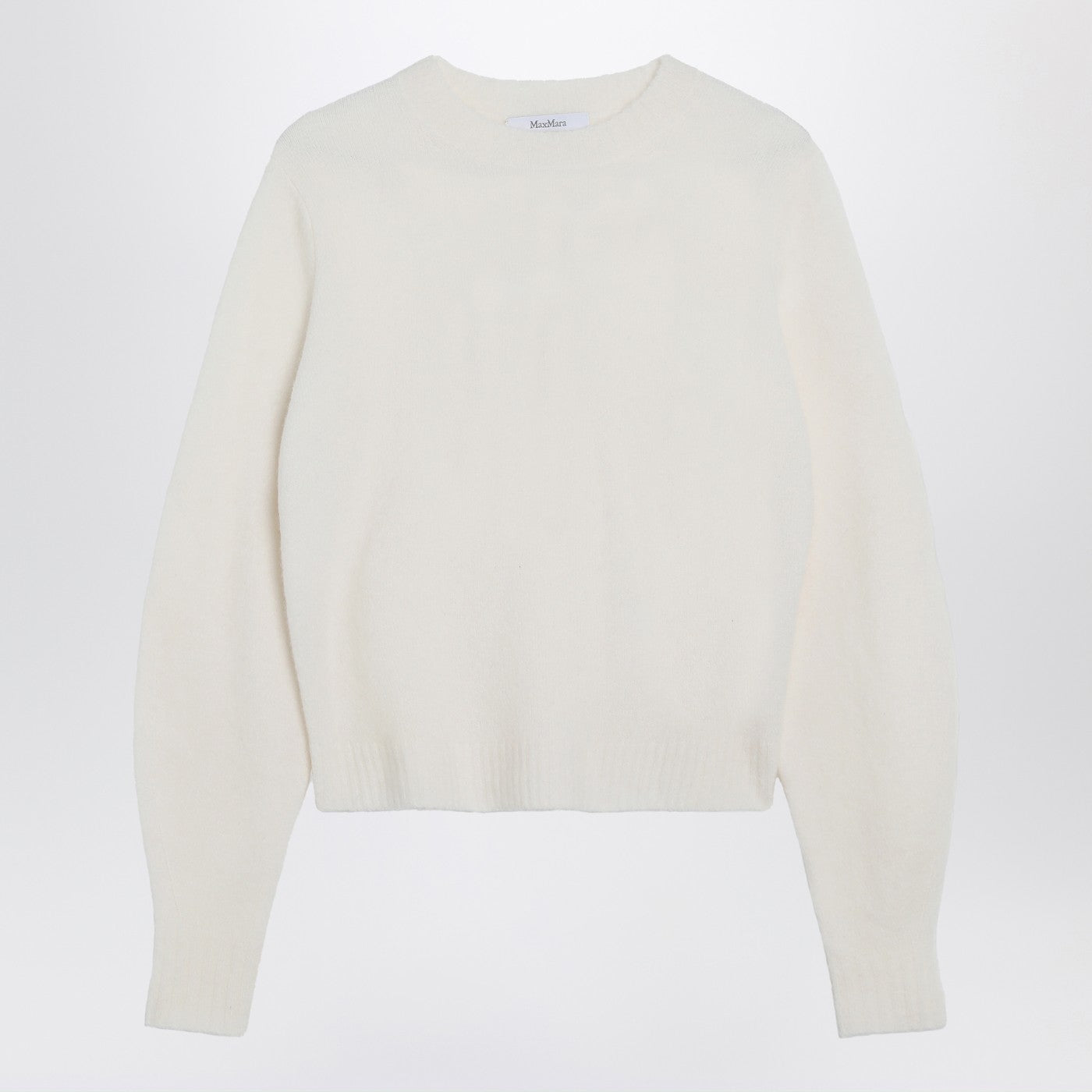 Max Mara Ivory Sweater In Stretch Cashmere Knit Women MAX MARA