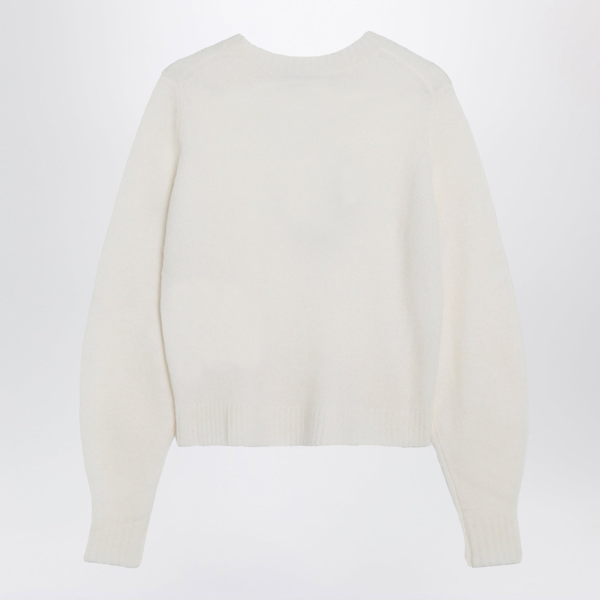 Max Mara Ivory Sweater In Stretch Cashmere Knit Women MAX MARA