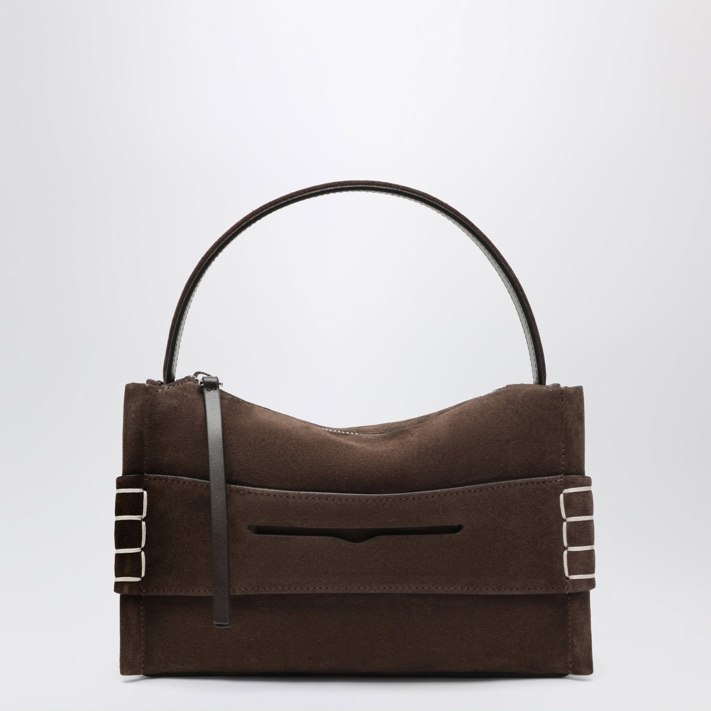 Jw Anderson Small Loafer Bag In Brown Suede Leather Women J.W. ANDERSON