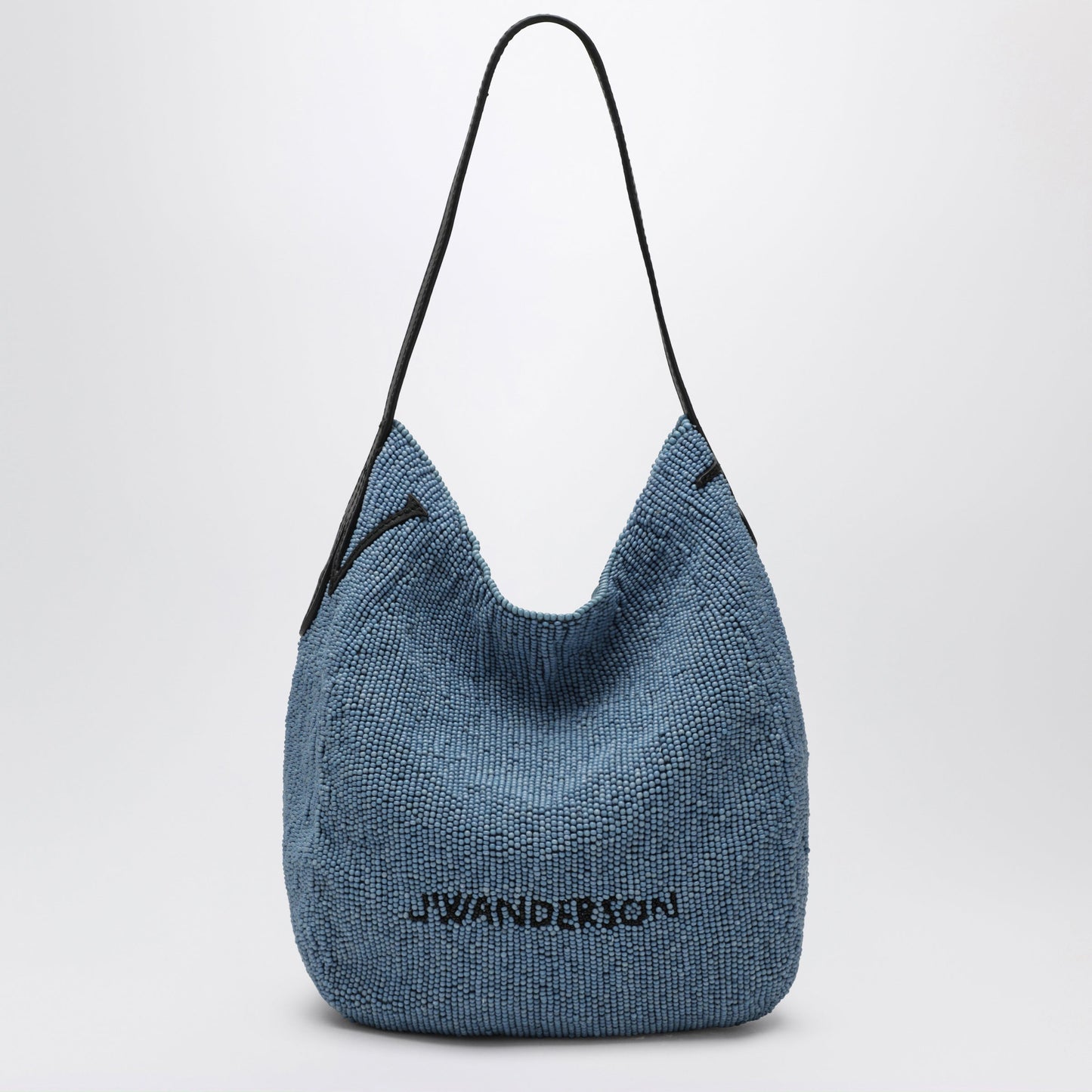 Jw Anderson Small Bulb Bag In Blue Beads And Calf Leather Women J.W. ANDERSON