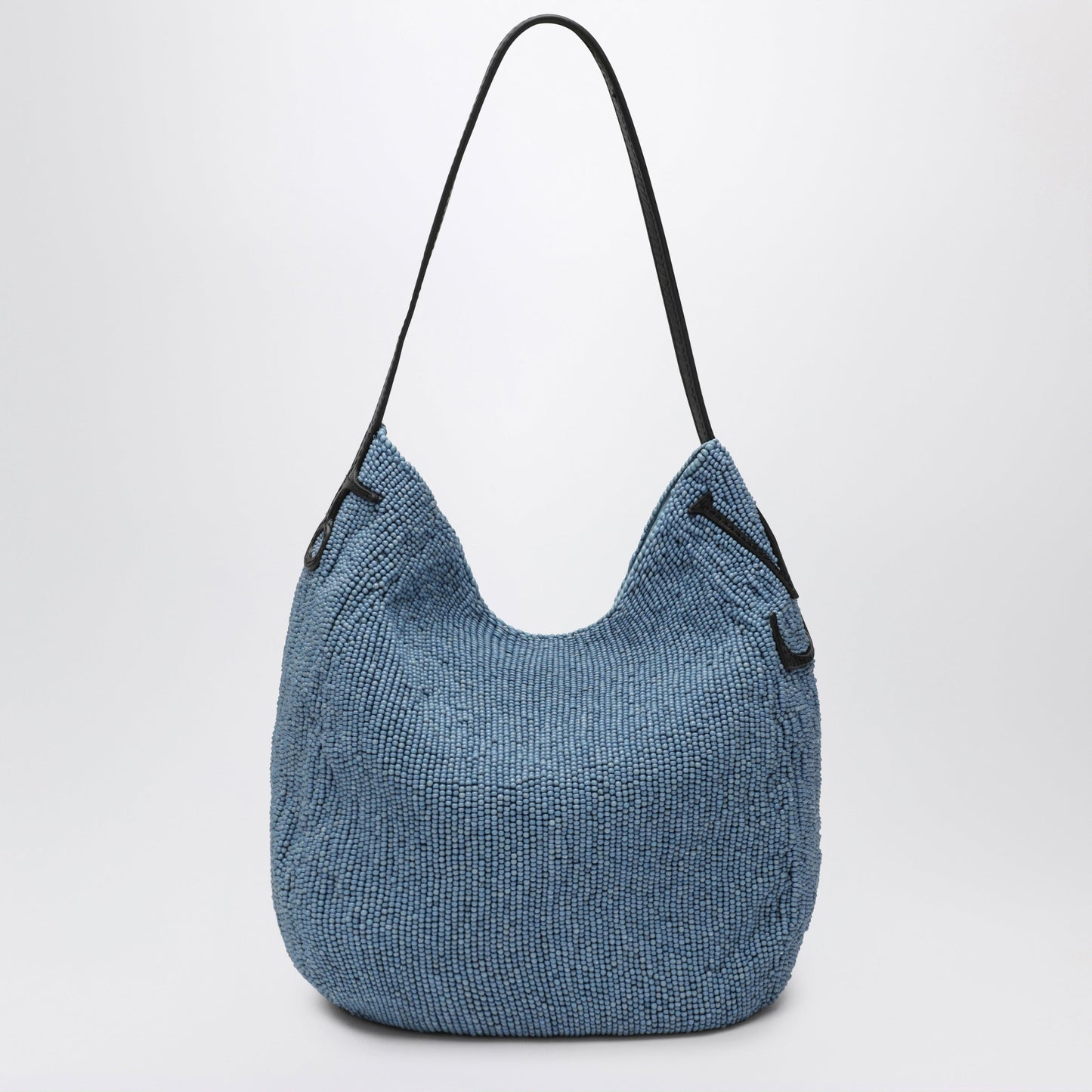 Jw Anderson Small Bulb Bag In Blue Beads And Calf Leather Women J.W. ANDERSON