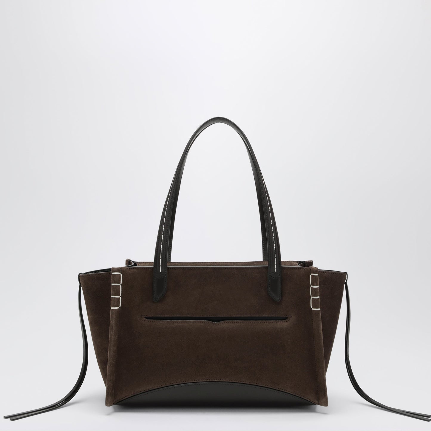 Jw Anderson Elongated Loafer Cabas Bag In Brown Suede Women J.W. ANDERSON