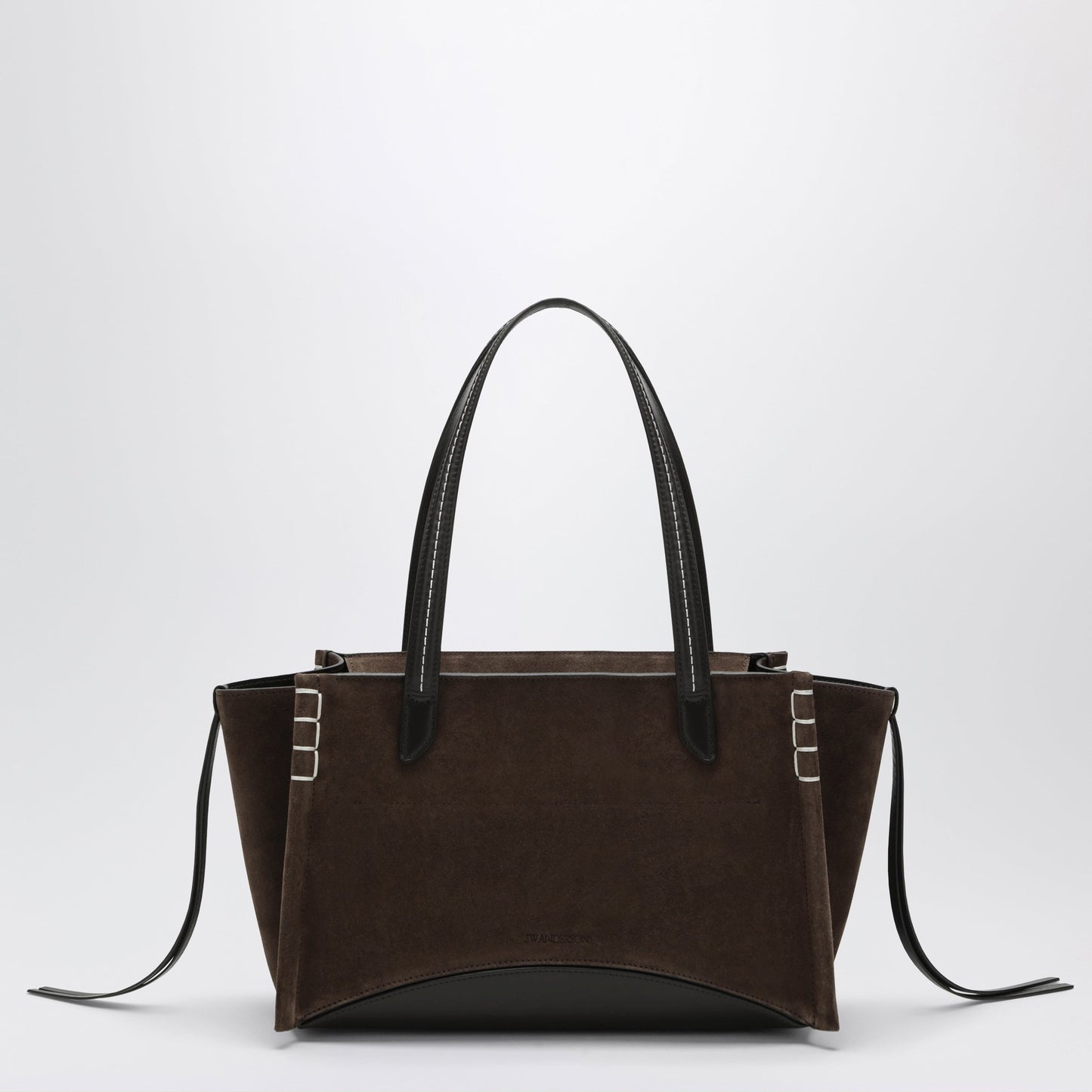 Jw Anderson Elongated Loafer Cabas Bag In Brown Suede Women J.W. ANDERSON