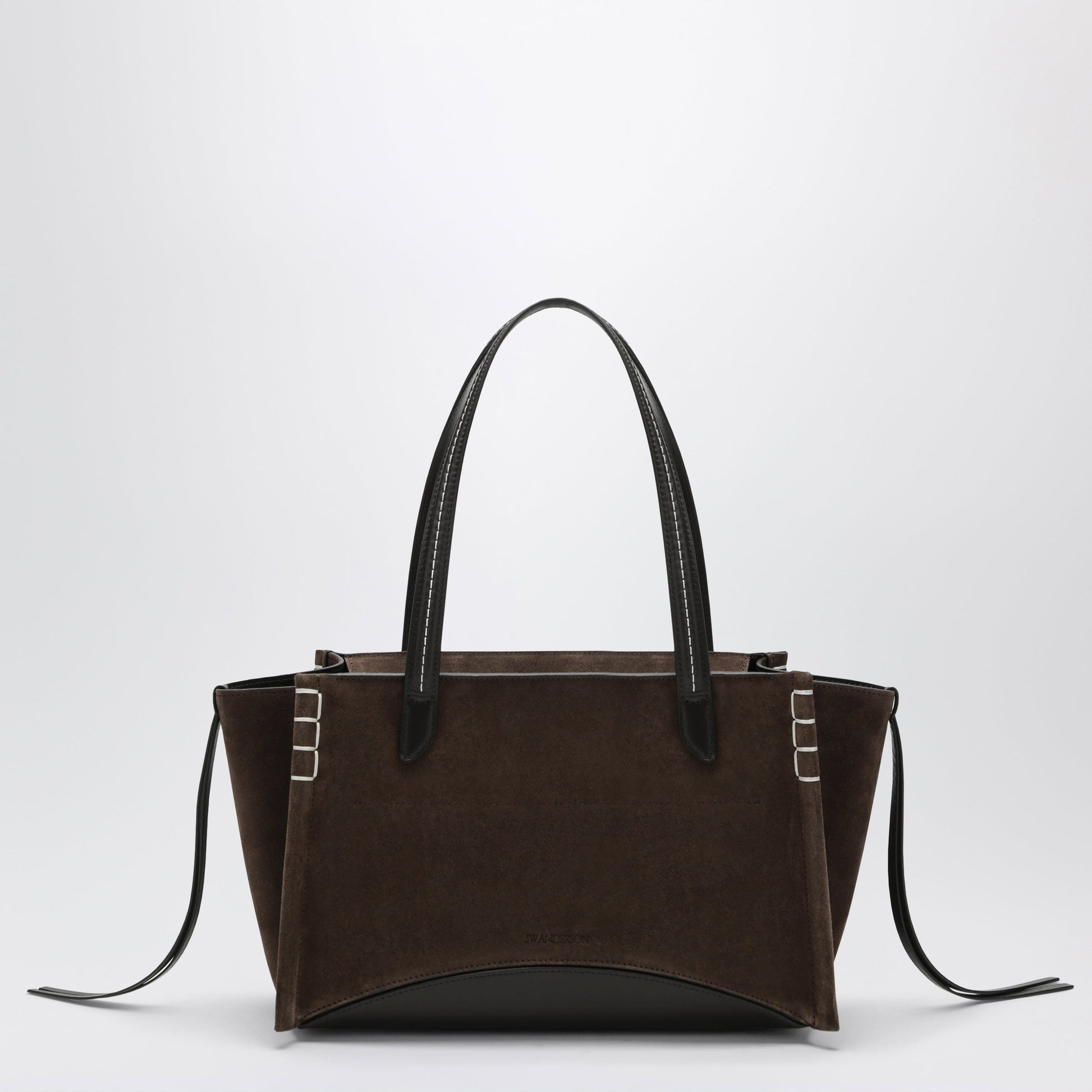 Jw Anderson Elongated Loafer Cabas Bag In Brown Suede Women J.W. ANDERSON