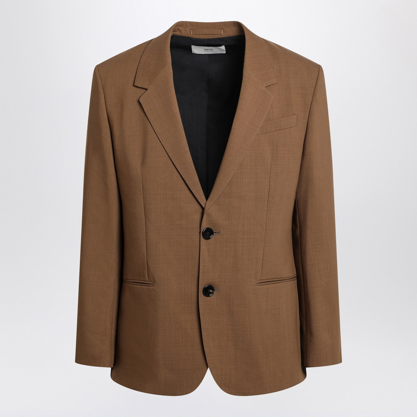 Ami Paris Hazelnut Single-Breasted Wool Jacket Men AMI PARIS