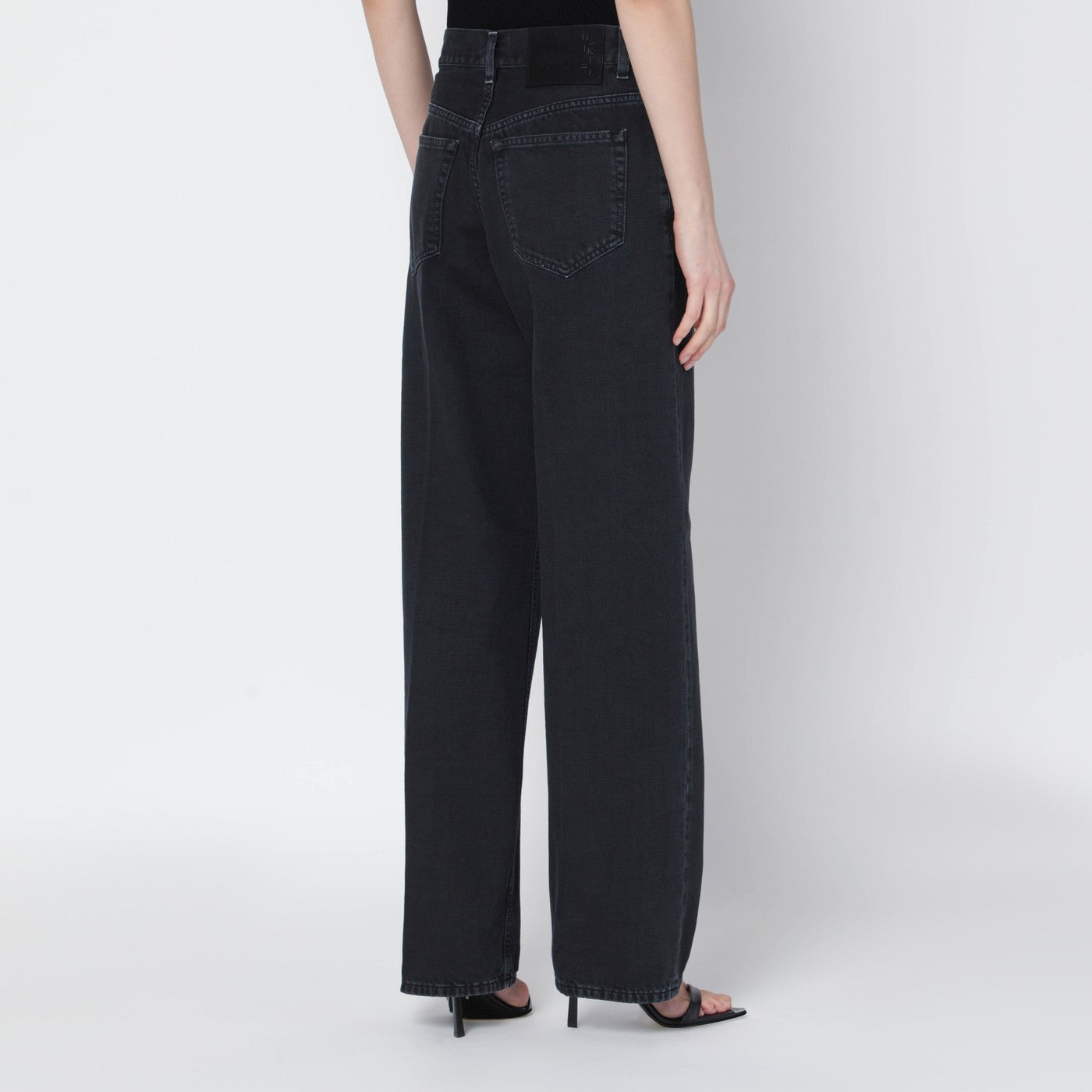 Haikure Charcoal Wide-Leg Jeans Women HAIKURE