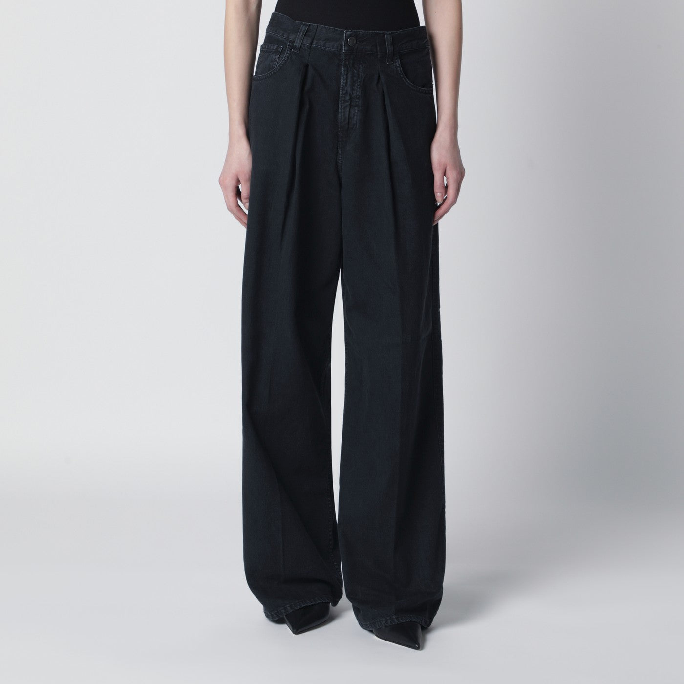 Haikure Carbon Candy Pleated Jeans Women HAIKURE