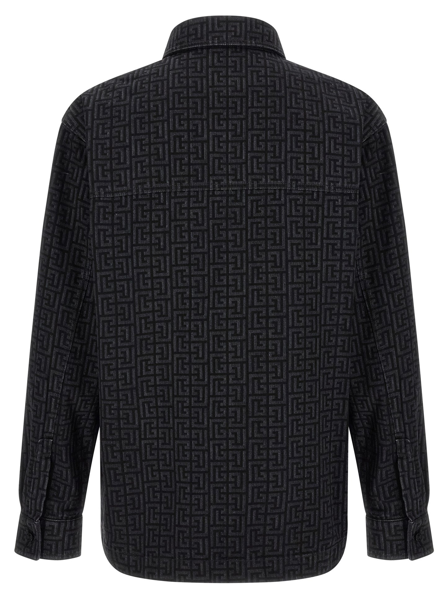 Balmain Men Monogram Pattern Overshirt BALMAIN