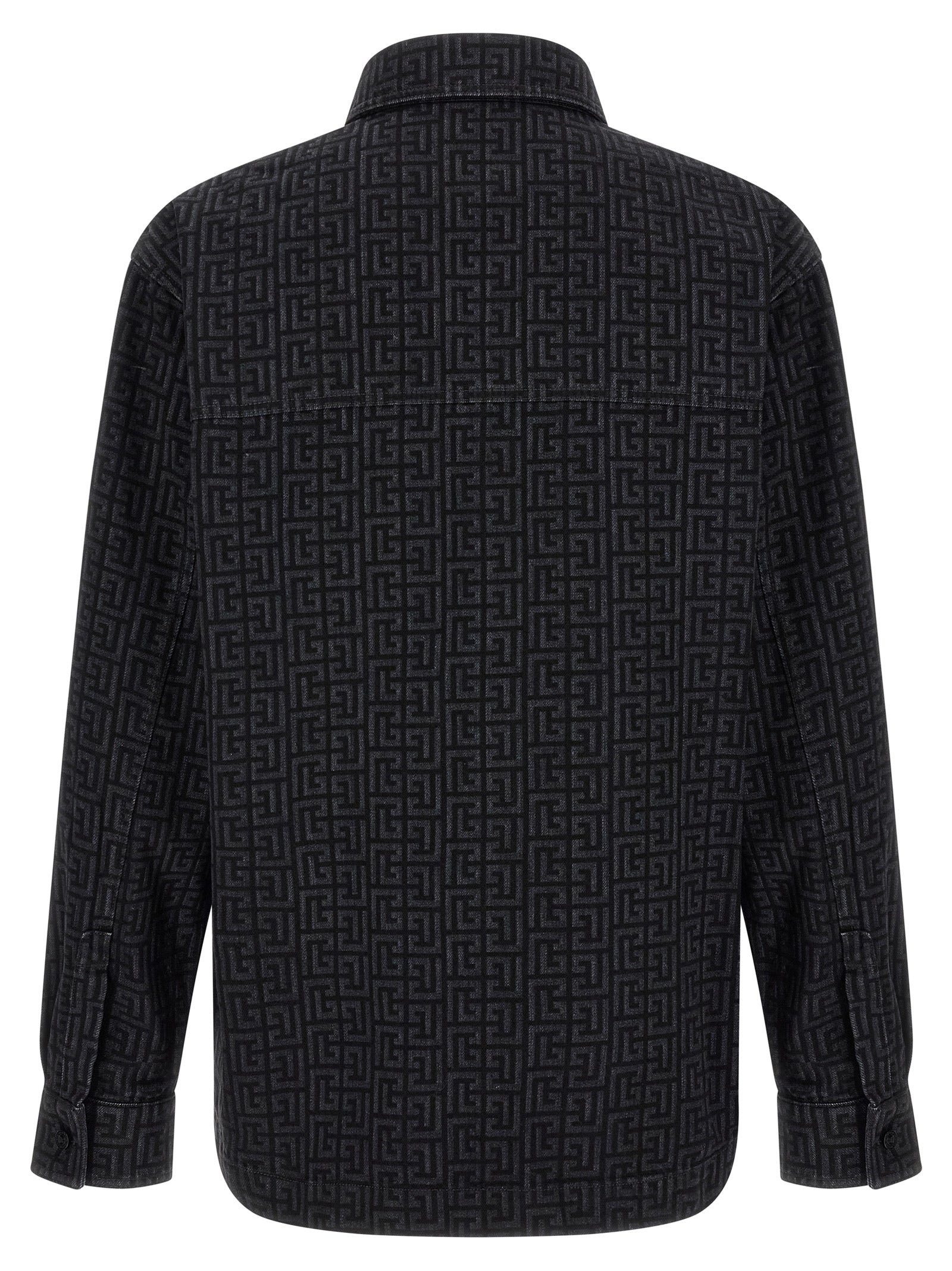 Balmain Men Monogram Pattern Overshirt BALMAIN