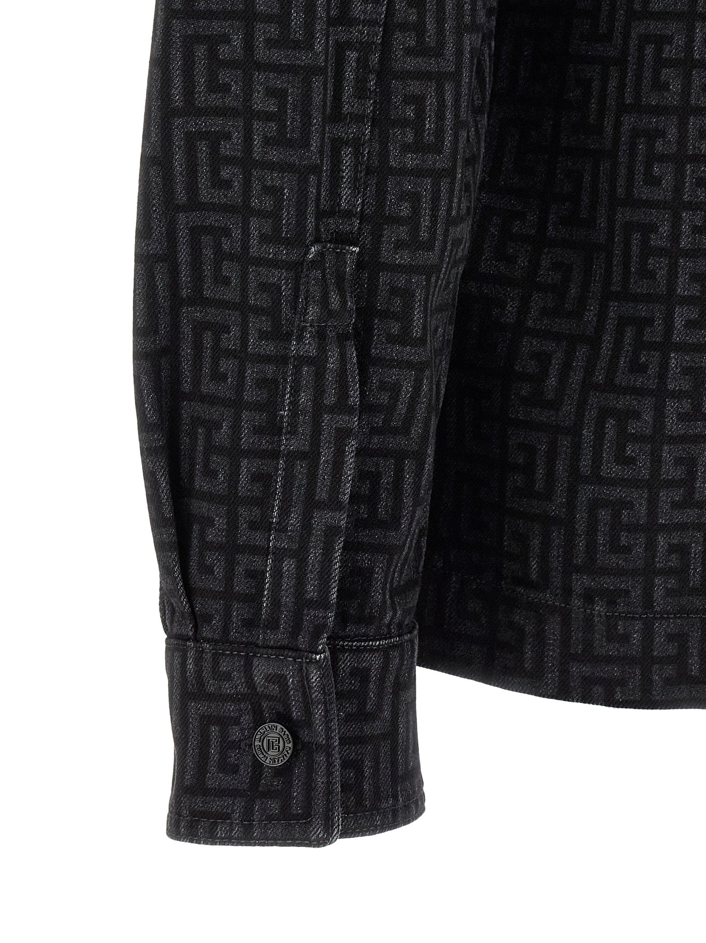 Balmain Men Monogram Pattern Overshirt BALMAIN