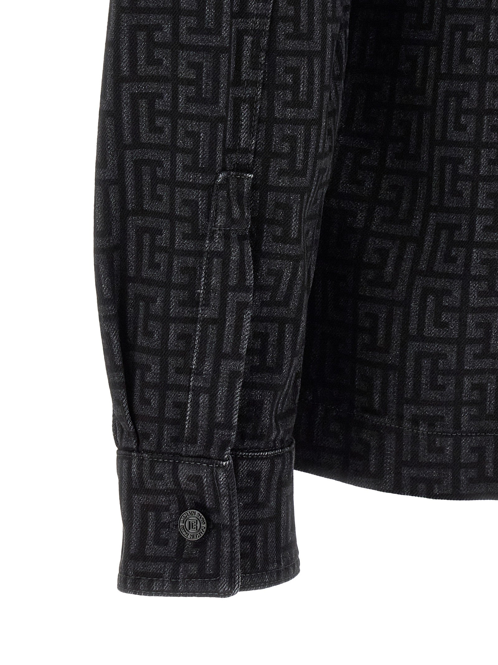 Balmain Men Monogram Pattern Overshirt BALMAIN
