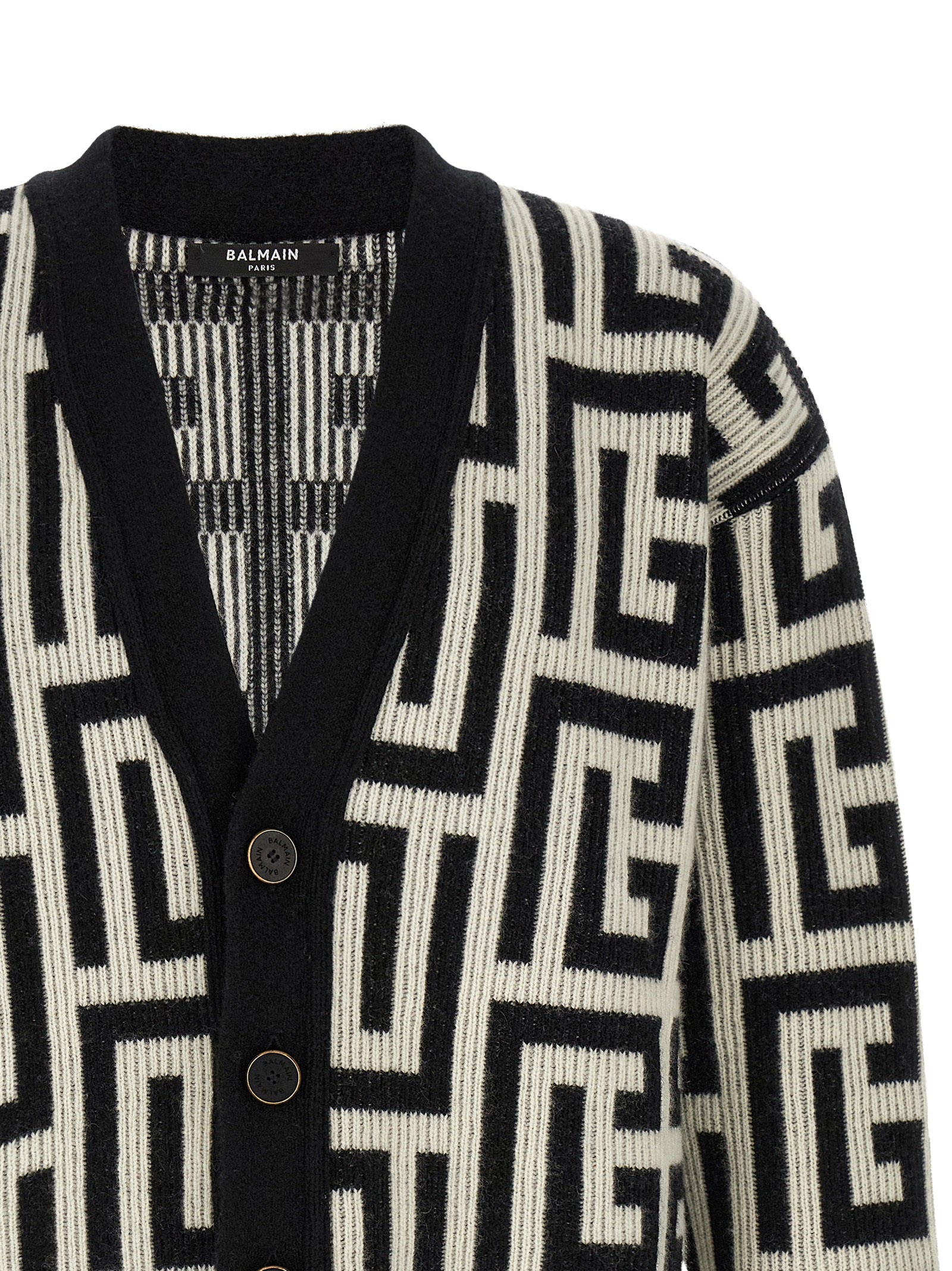 Balmain Men Monogram Macro Cardigan BALMAIN