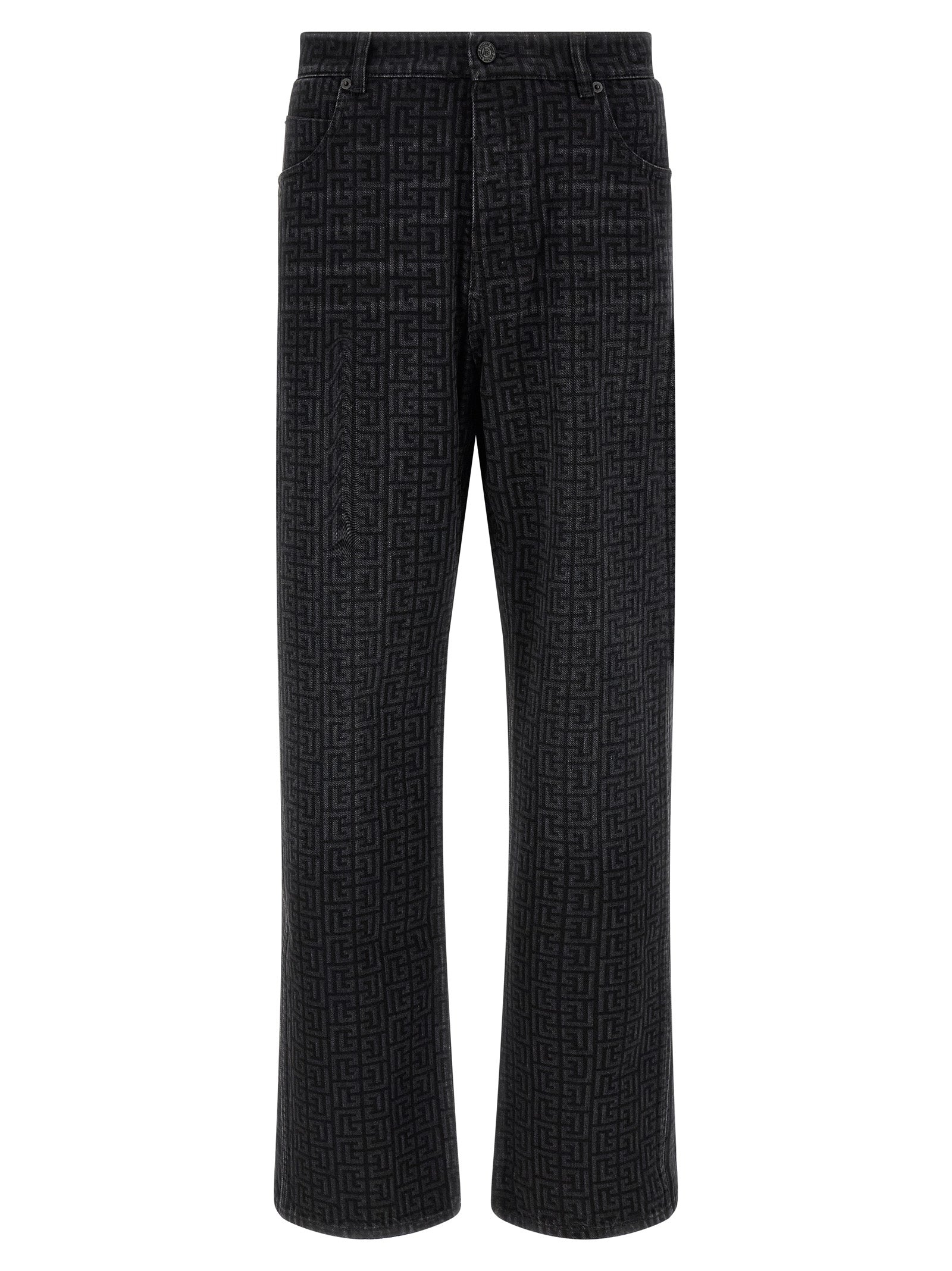 Balmain Men Monogram Pattern Jeans BALMAIN