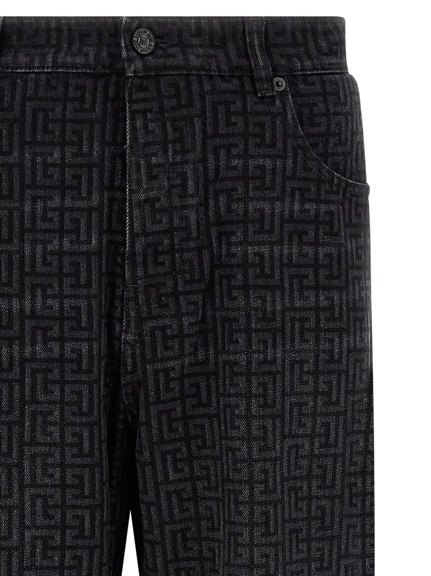 Balmain Men Monogram Pattern Jeans BALMAIN