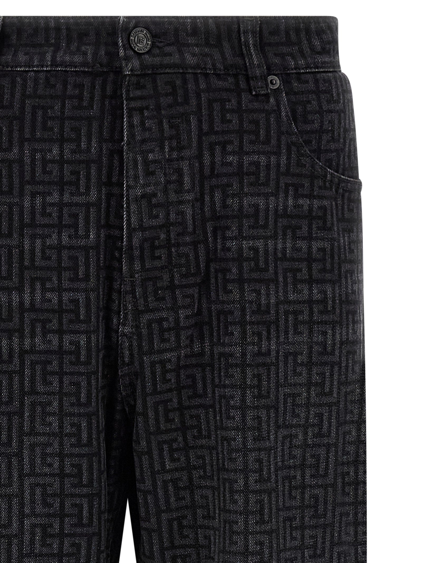Balmain Men Monogram Pattern Jeans BALMAIN