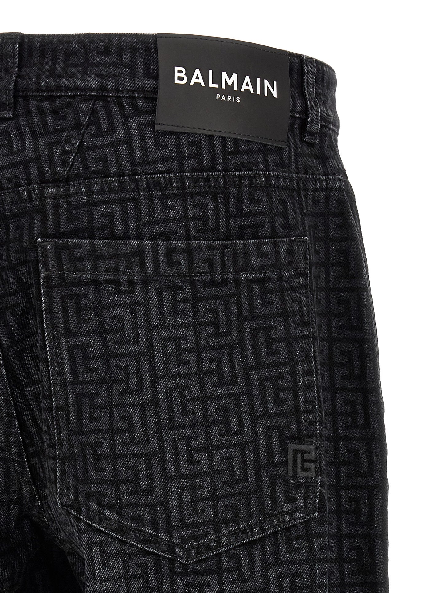 Balmain Men Monogram Pattern Jeans BALMAIN