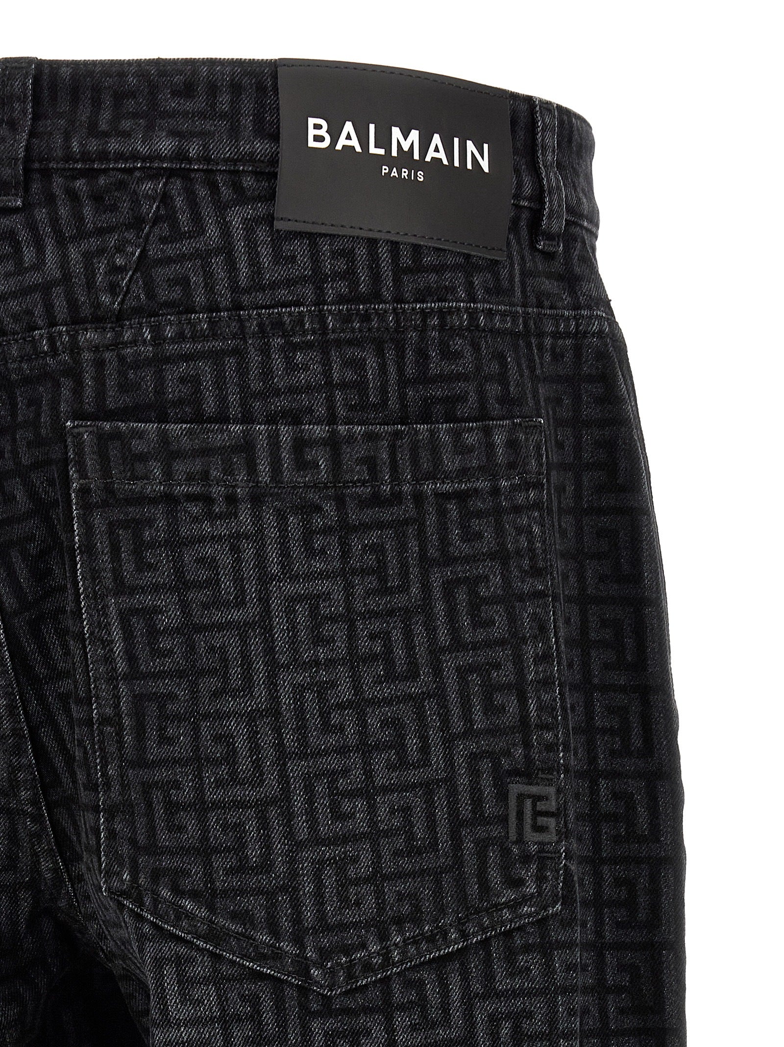 Balmain Men Monogram Pattern Jeans BALMAIN