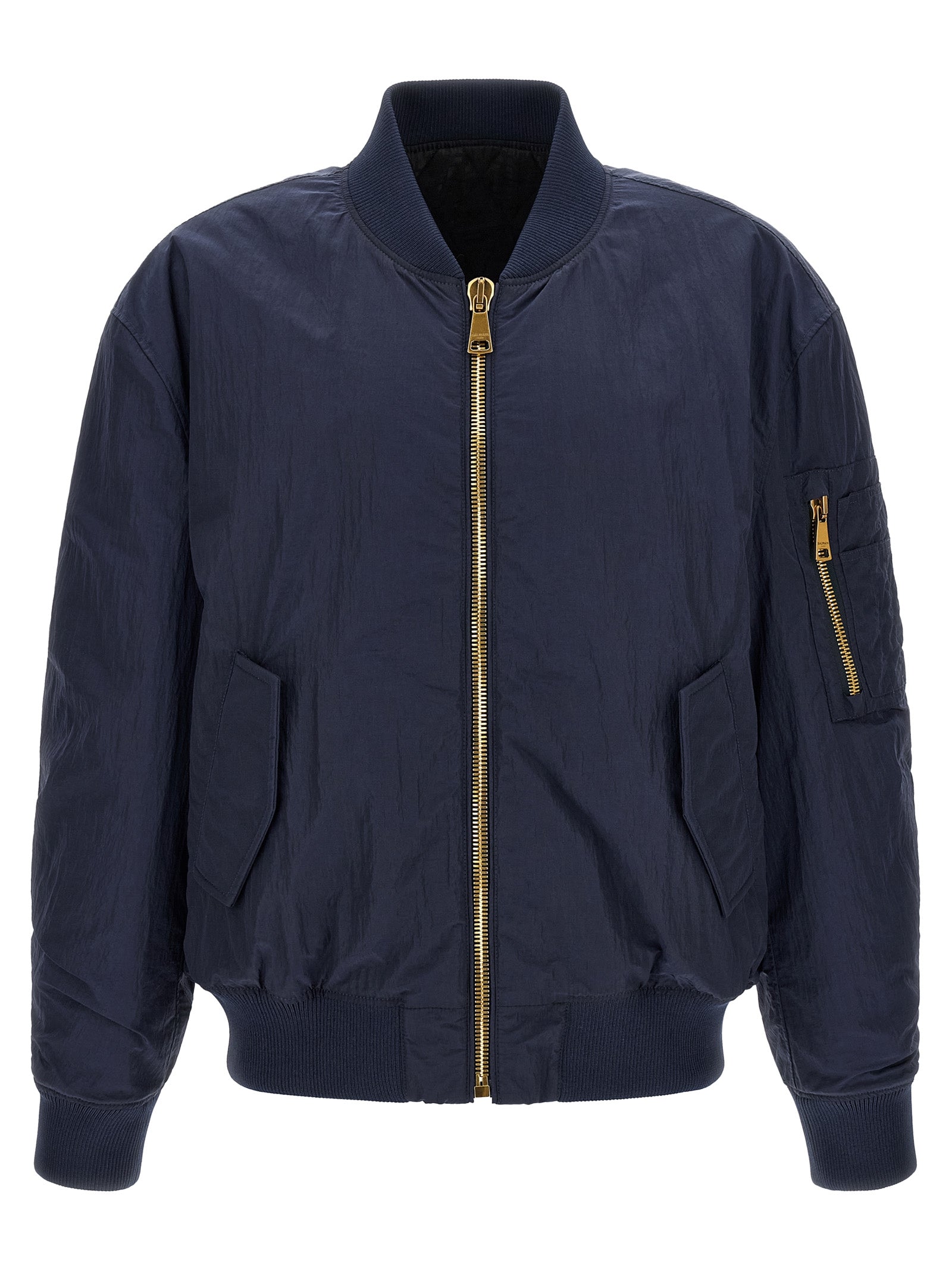 Balmain Men Logo Embroidery Bomber Jacket BALMAIN