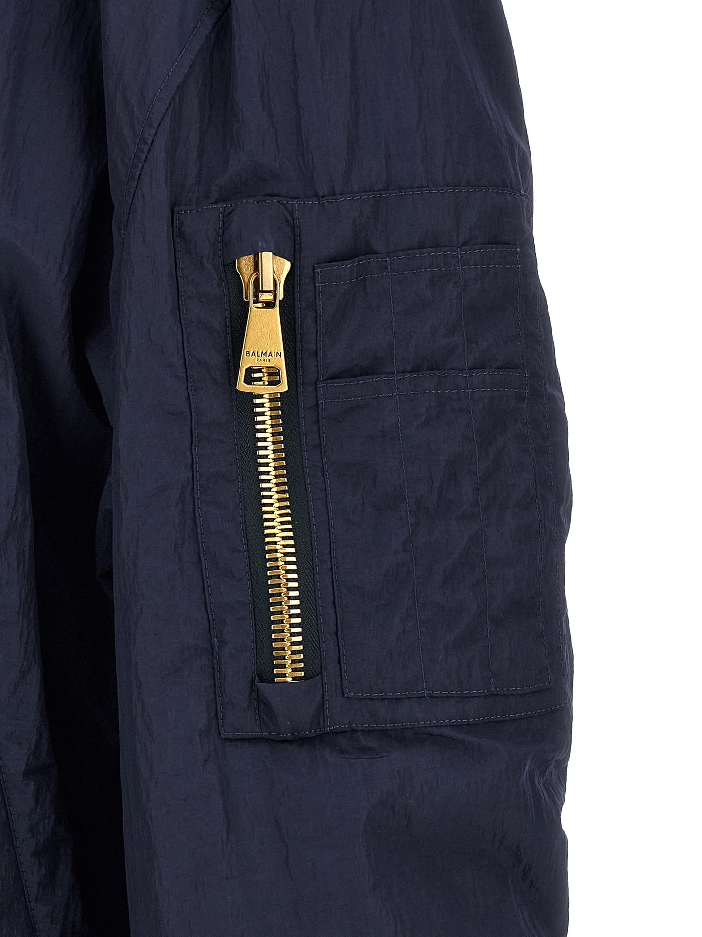 Balmain Men Logo Embroidery Bomber Jacket BALMAIN