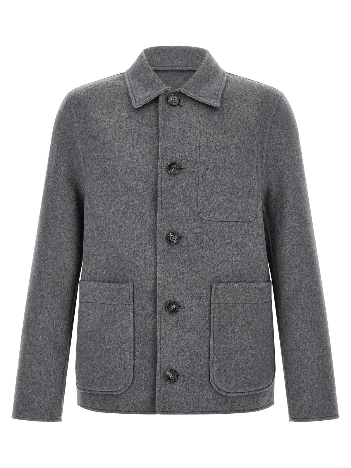 Ami Paris Men Grey Boule Jacket AMI PARIS