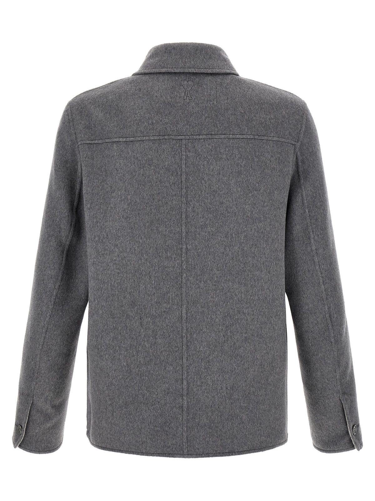 Ami Paris Men Grey Boule Jacket AMI PARIS