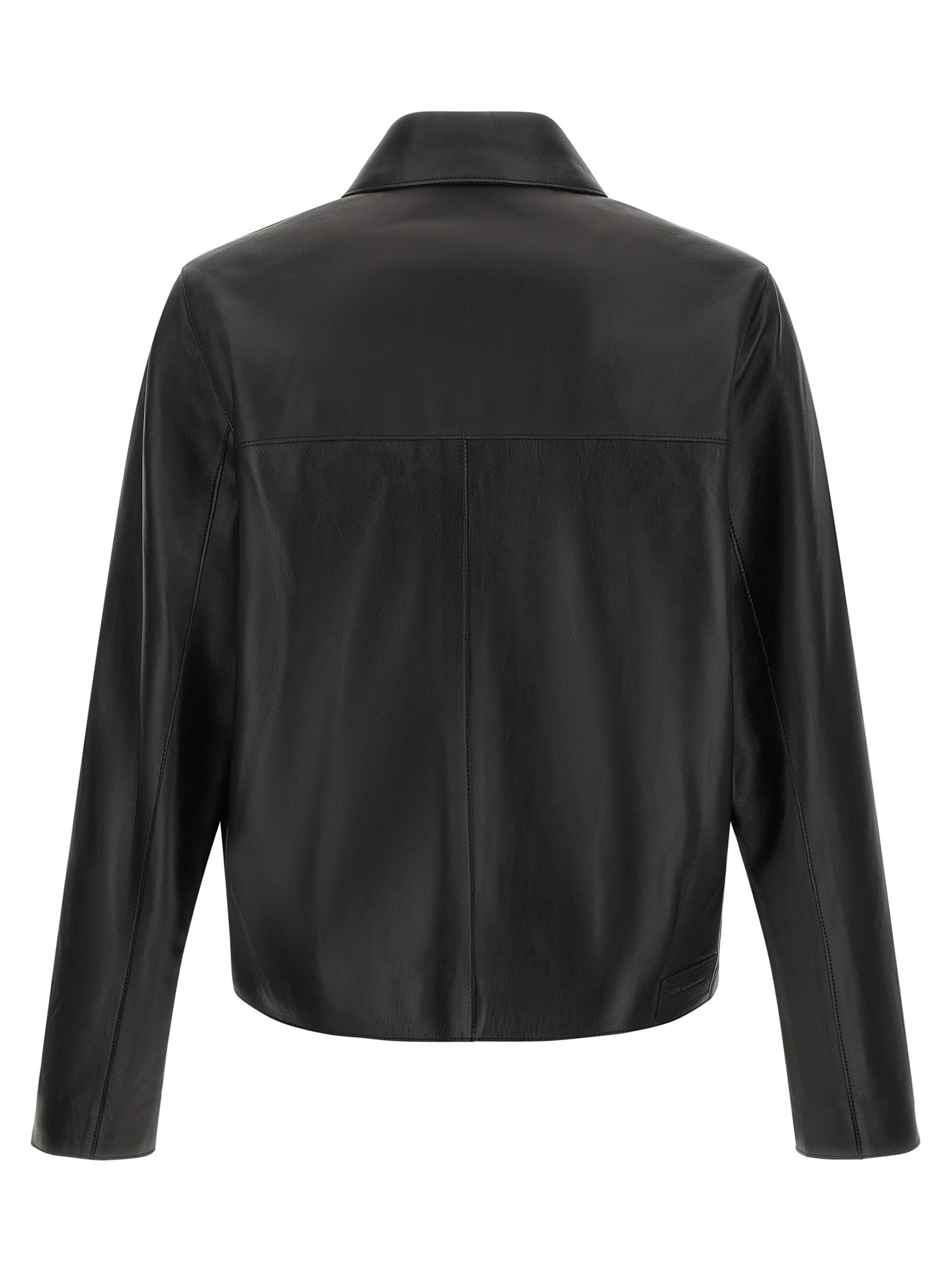 Ami Paris Men Leather Jacket AMI PARIS