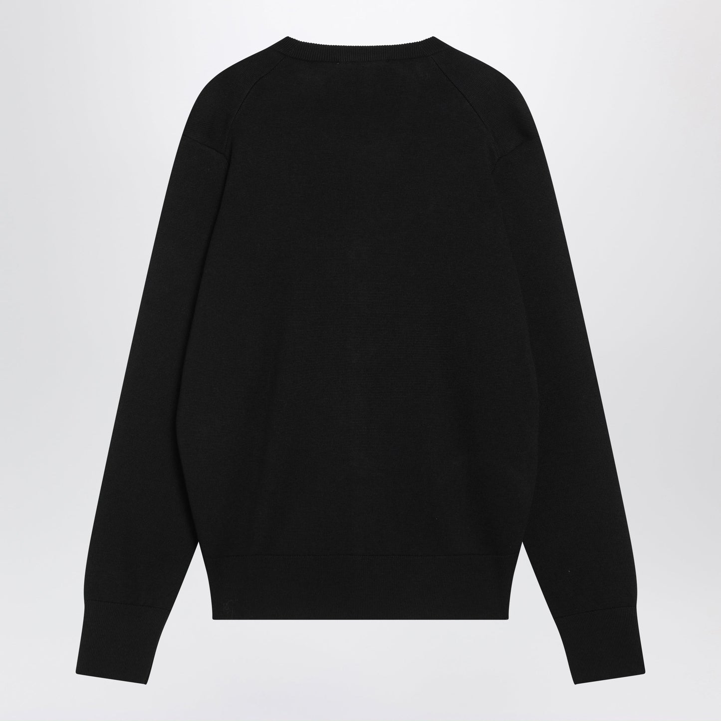 Ami Paris Ami De Coeur Black Wool Cardigan Men AMI PARIS