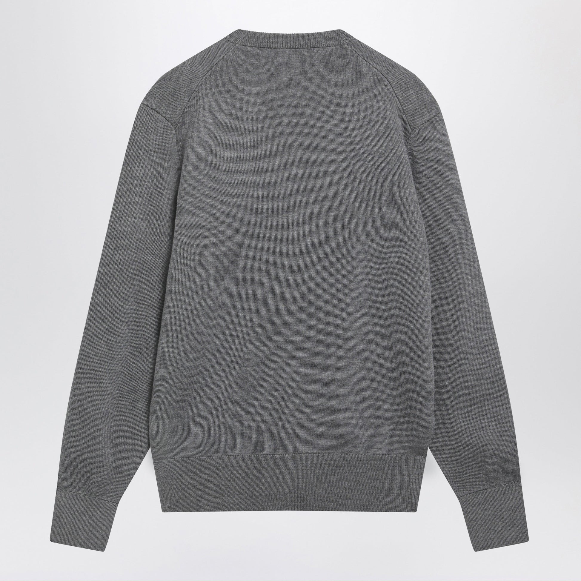 Ami Paris Grey Ami De Coeur Cardigan In Wool Men AMI PARIS