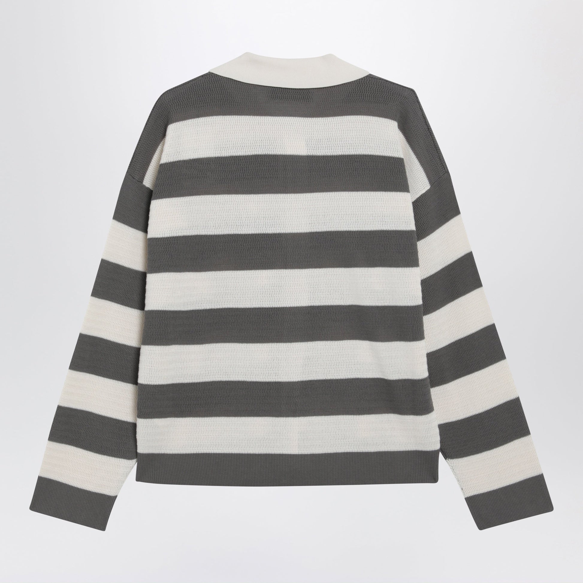 Ami Paris Ami De Coeur Striped Cotton Knit Cardigan Men AMI PARIS