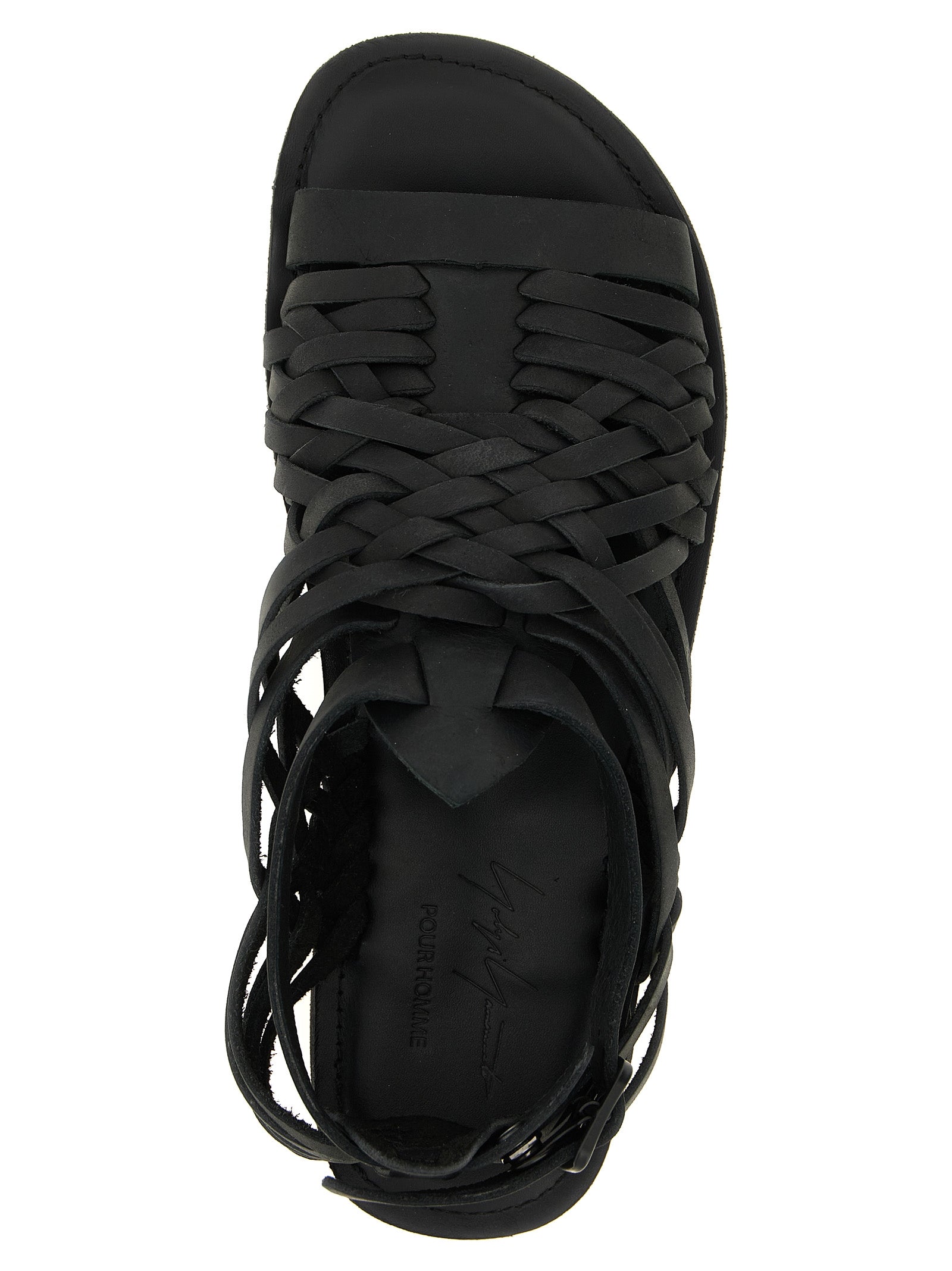 Yohji Yamamoto Men Braided Leather Sandals YOHJI YAMAMOTO