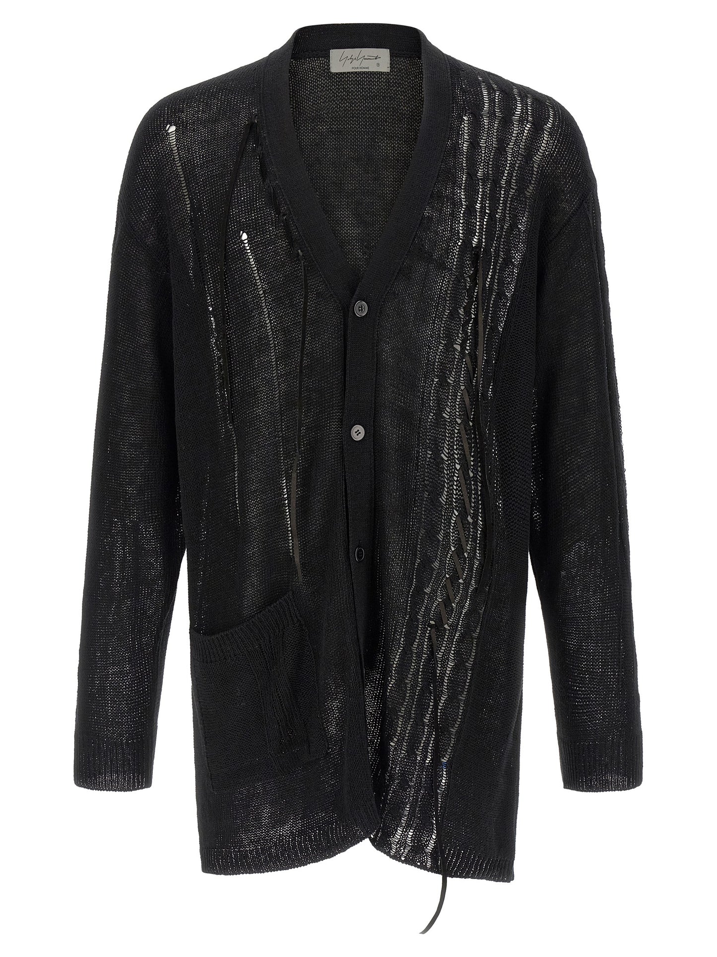 Yohji Yamamoto Men Lace Up Cardigan YOHJI YAMAMOTO