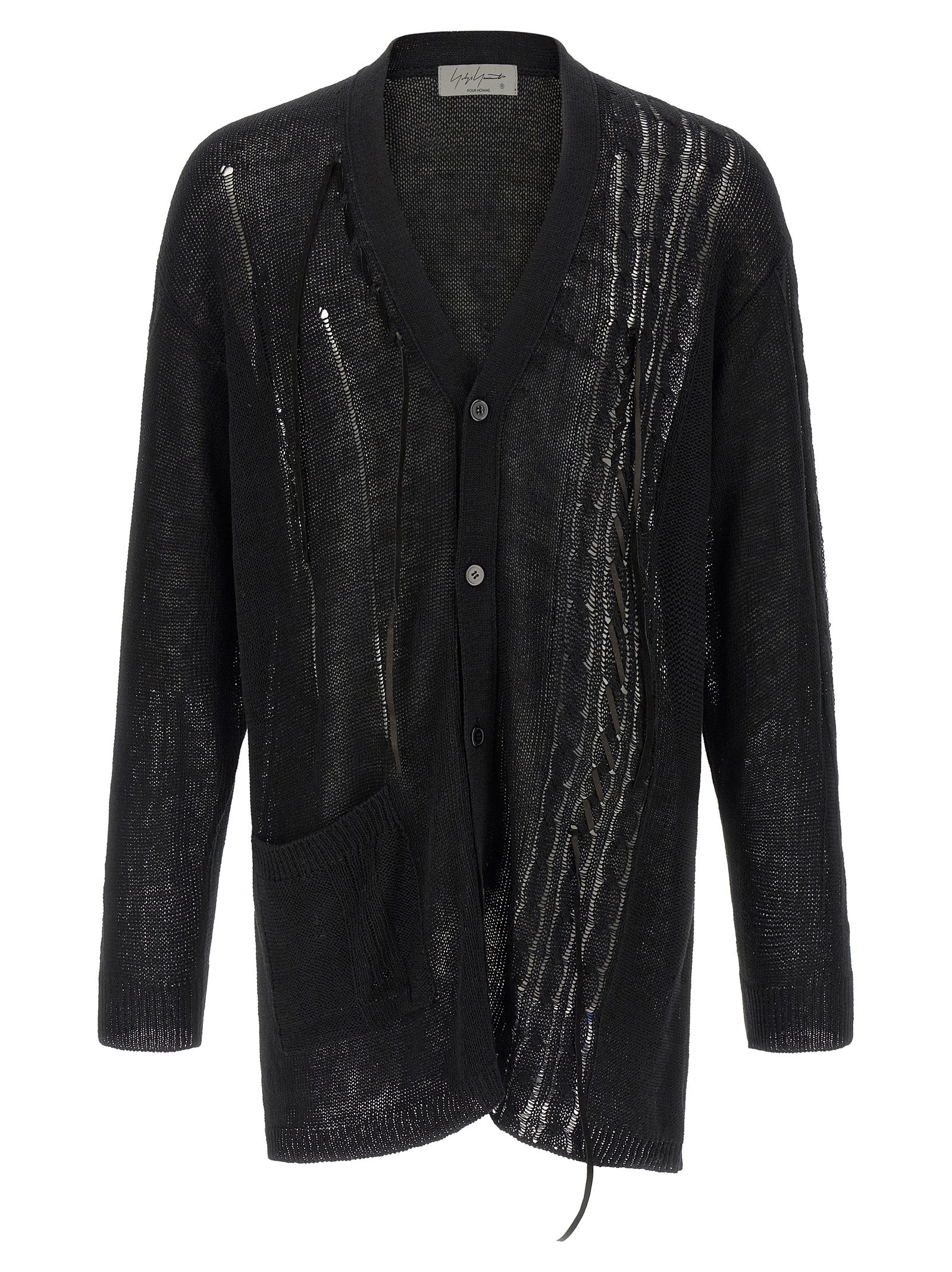 Yohji Yamamoto Men Lace Up Cardigan YOHJI YAMAMOTO