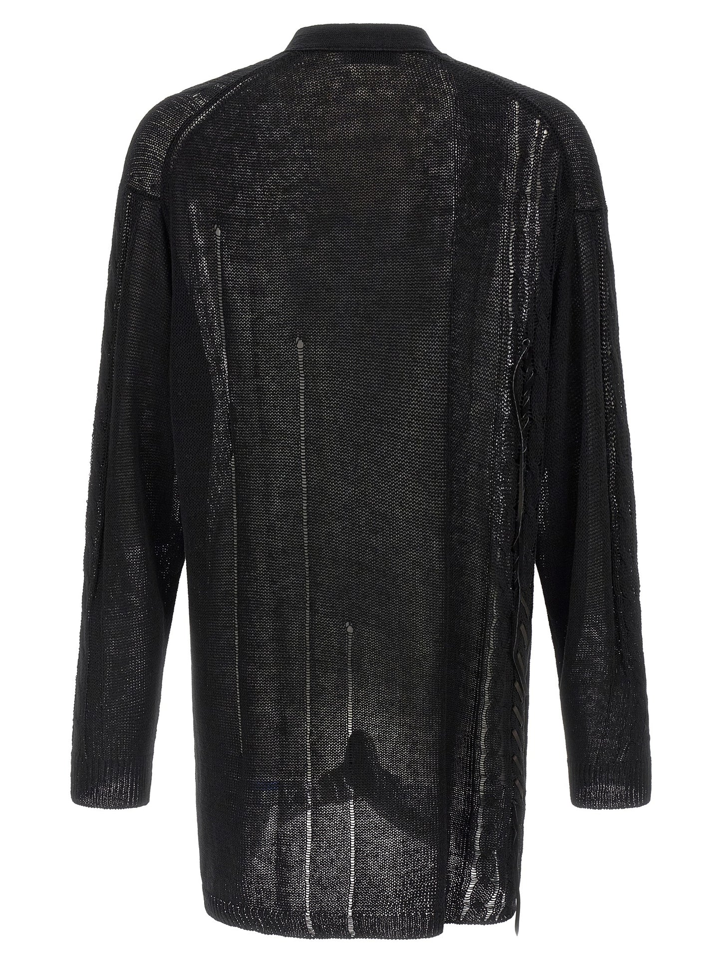 Yohji Yamamoto Men Lace Up Cardigan YOHJI YAMAMOTO
