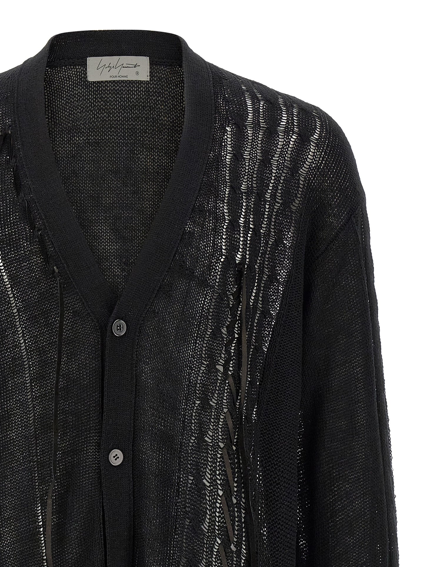 Yohji Yamamoto Men Lace Up Cardigan YOHJI YAMAMOTO