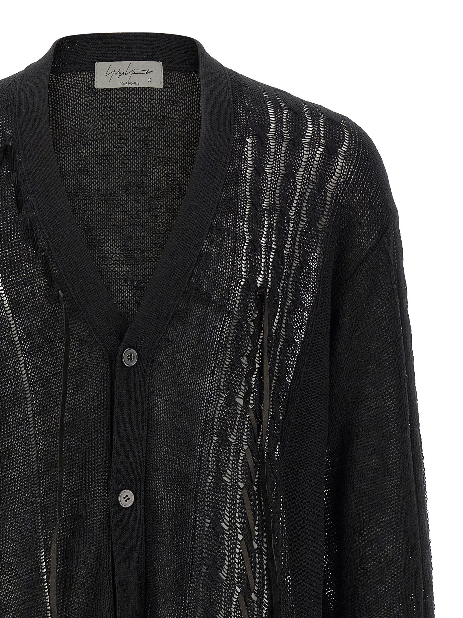 Yohji Yamamoto Men Lace Up Cardigan YOHJI YAMAMOTO