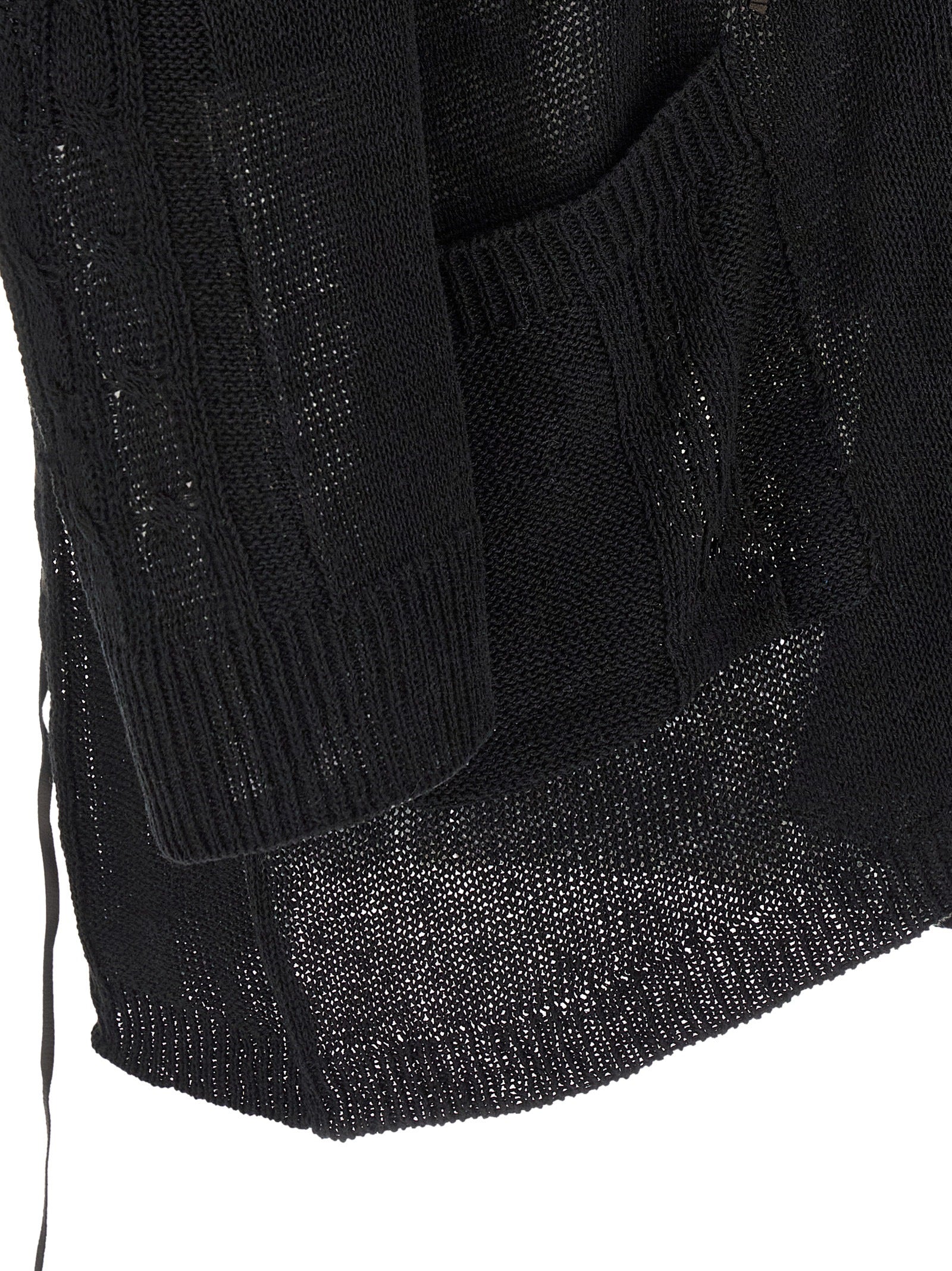 Yohji Yamamoto Men Lace Up Cardigan YOHJI YAMAMOTO