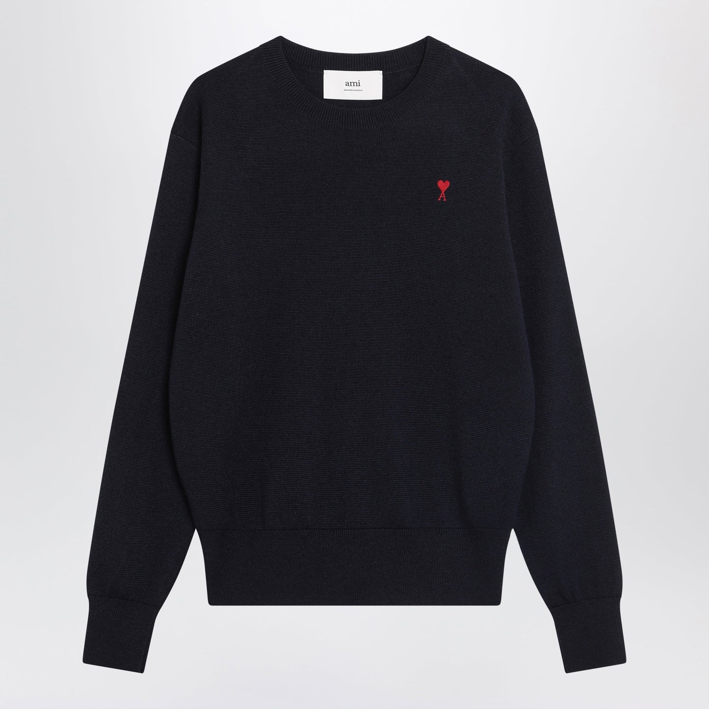 Ami Paris Navy Blue Ami De Coeur Sweater Men AMI PARIS